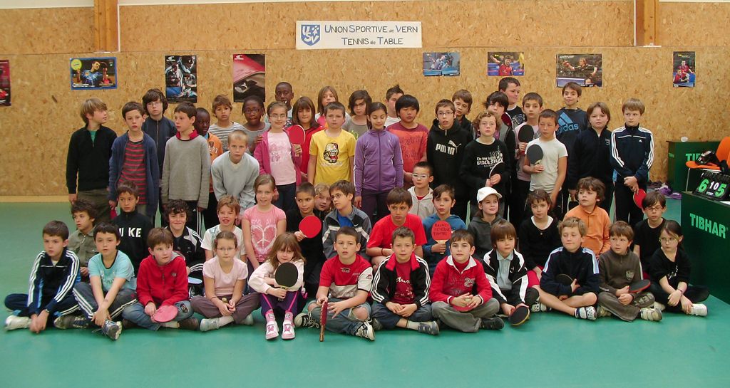 Les participants au Premier Pas Pongiste 2011