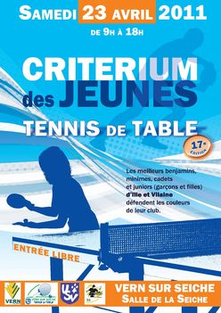 Affiche Critérium des Jeunes 2011