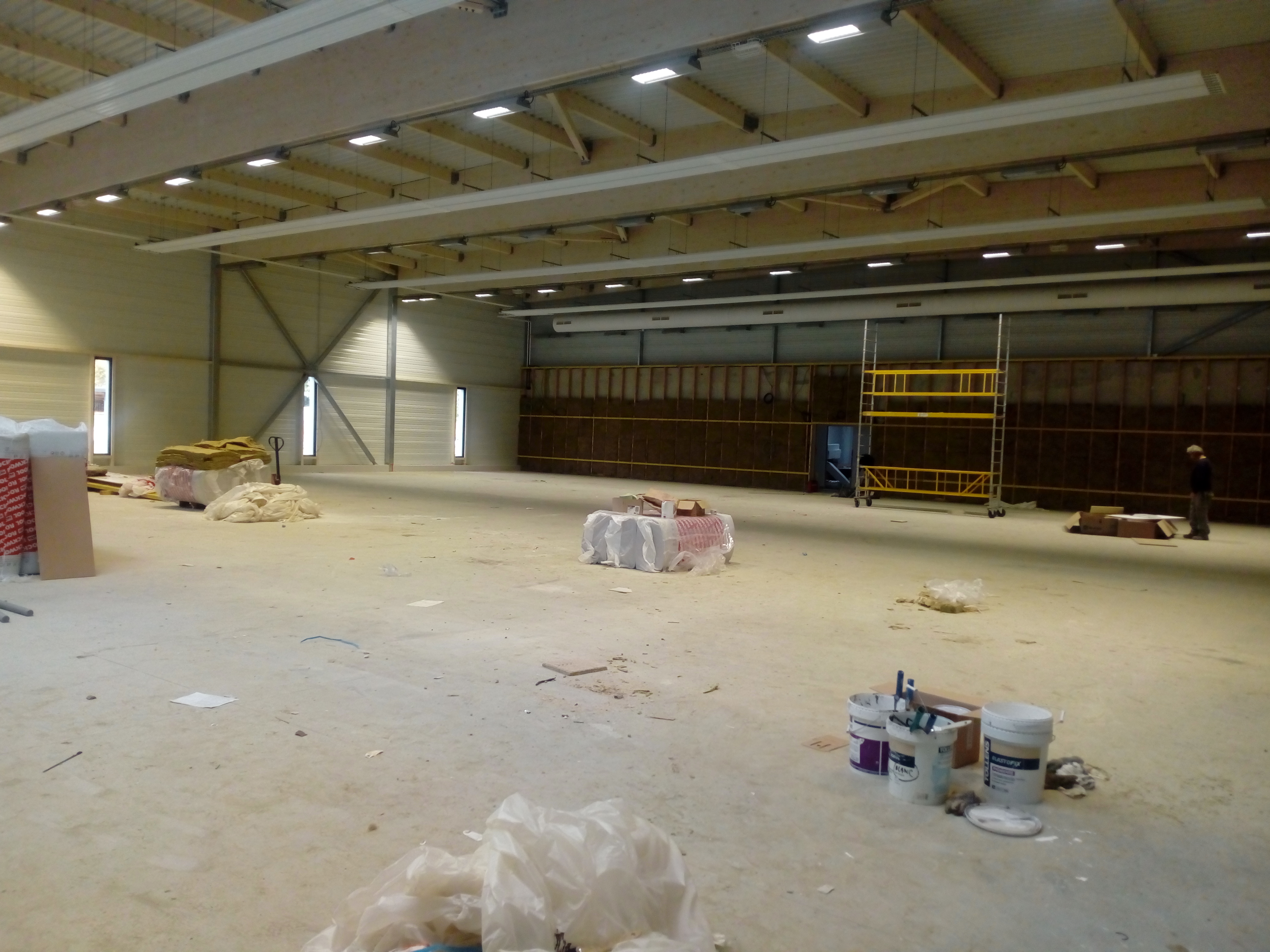 Nouvelle salle en travaux